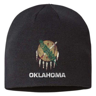 STATE FLAG OF OKLAHOMA TULSA NORMAN OKLAHOMA CITY Sustainable Beanie