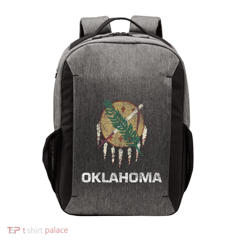 STATE FLAG OF OKLAHOMA TULSA NORMAN OKLAHOMA CITY Vector Backpack