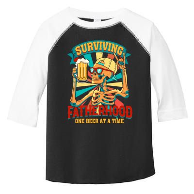 Surviving Fatherhood One Beer At A Time Toddler Fine Jersey T-Shirt