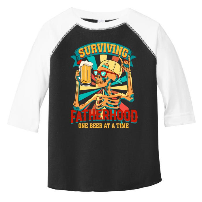 Surviving Fatherhood One Beer At A Time Toddler Fine Jersey T-Shirt