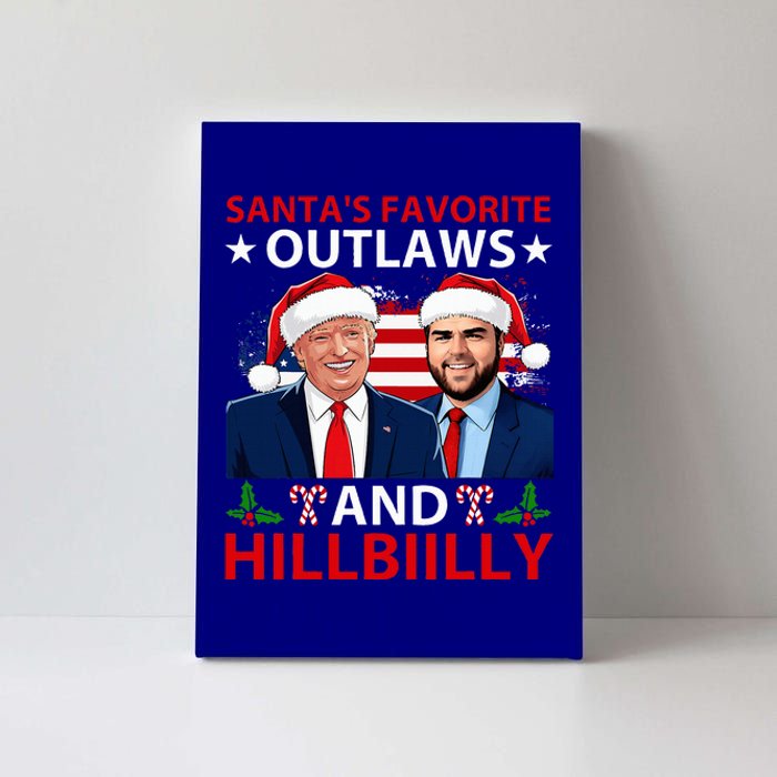 Santa’S Favorite Outlaws & Hillbiilly Trump Vance Canvas