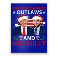 Santa’S Favorite Outlaws & Hillbiilly Trump Vance Poster