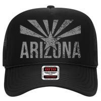 STATE FLAG OF ARIZONA PHOENIX SEDONA High Crown Mesh Back Trucker Hat