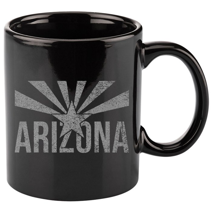STATE FLAG OF ARIZONA PHOENIX SEDONA 11oz C Handle Ceramic Mug