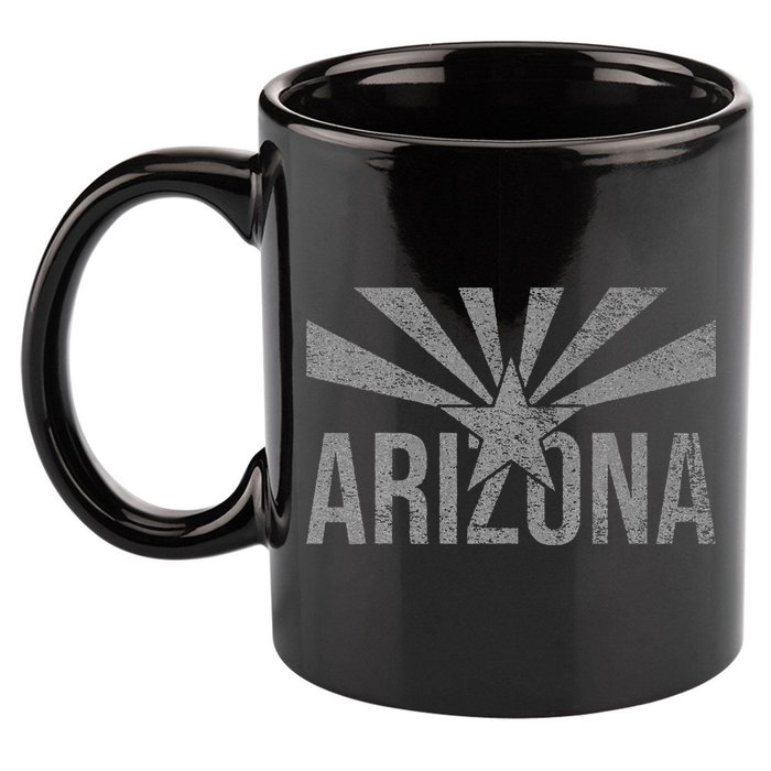STATE FLAG OF ARIZONA PHOENIX SEDONA 11oz C Handle Ceramic Mug