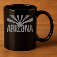 STATE FLAG OF ARIZONA PHOENIX SEDONA 11oz C Handle Ceramic Mug