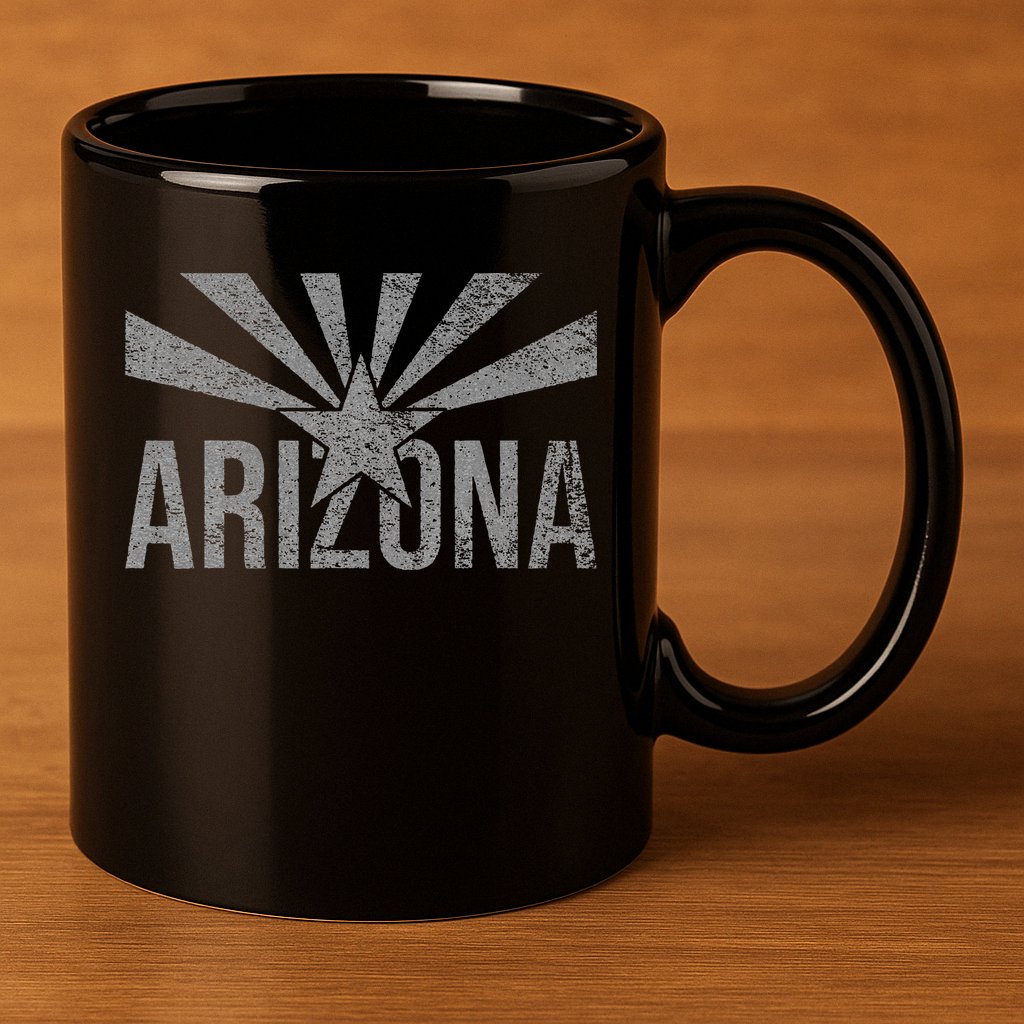 STATE FLAG OF ARIZONA PHOENIX SEDONA 11oz C Handle Ceramic Mug