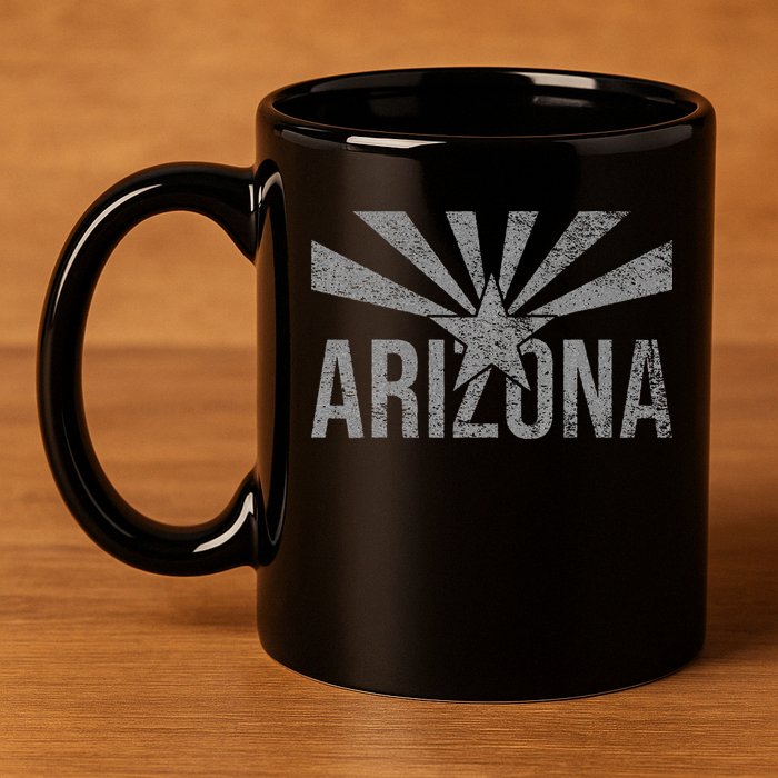 STATE FLAG OF ARIZONA PHOENIX SEDONA 11oz C Handle Ceramic Mug
