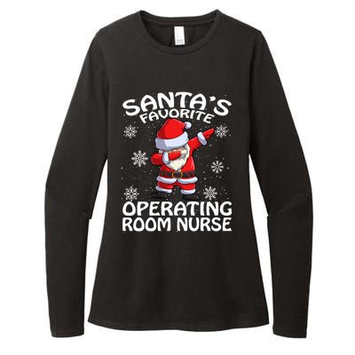 Santas Favorite Operating Room Nurse Christmas Gift Womens CVC Long Sleeve Shirt