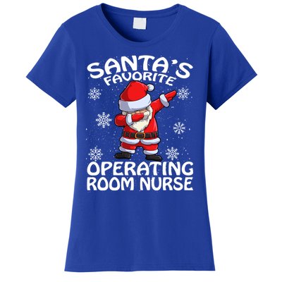 Santas Favorite Operating Room Nurse Christmas Gift Women's T-Shirt