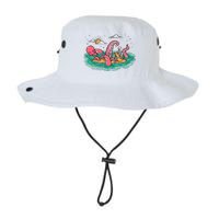 Surfing Funny Octopus Attacks Surfers Skeleton Holiday Gift Legacy Cool Fit Booney Bucket Hat