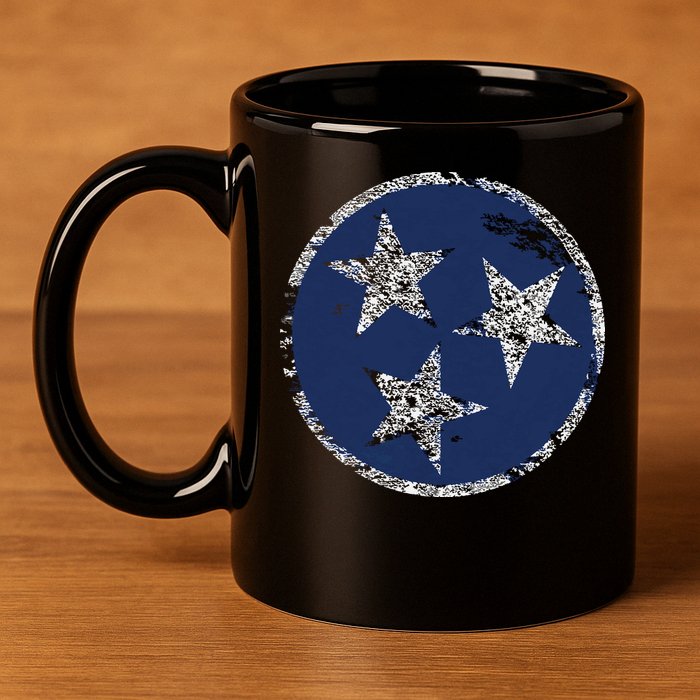 State Flag Of Tennessee 11oz C Handle Ceramic Mug