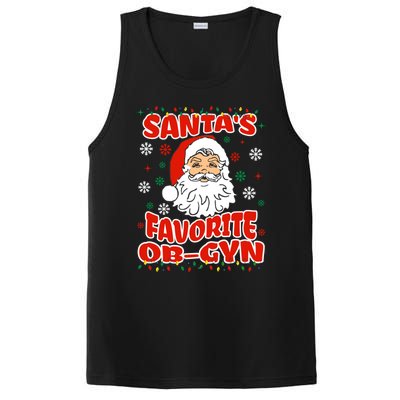 SantaS Favorite Obgyn Christmas Pregnancy Doctor Pajama Swea PosiCharge Competitor Tank