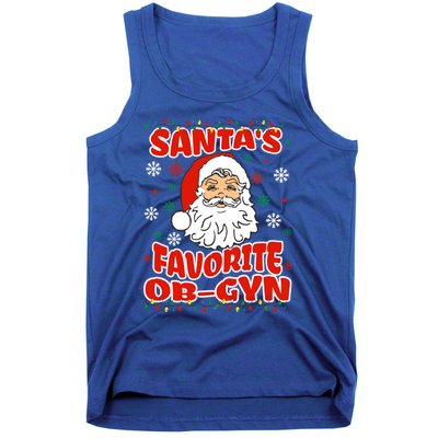 SantaS Favorite Obgyn Christmas Pregnancy Doctor Pajama Swea Tank Top