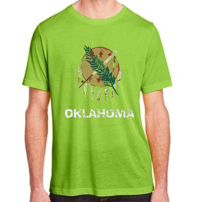 State Flag Of Oklahoma Tulsa Norman Oklahoma City Adult ChromaSoft Performance T-Shirt