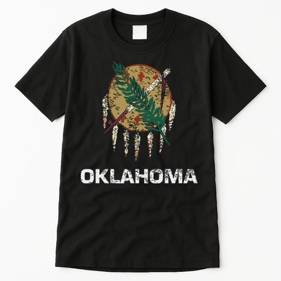 State Flag Of Oklahoma Tulsa Norman Oklahoma City Tall T-Shirt