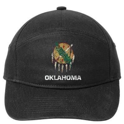 State Flag Of Oklahoma Tulsa Norman Oklahoma City 7-Panel Snapback Hat