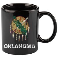 State Flag Of Oklahoma Tulsa Norman Oklahoma City 11oz C Handle Ceramic Mug