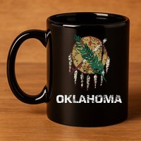 State Flag Of Oklahoma Tulsa Norman Oklahoma City 11oz C Handle Ceramic Mug