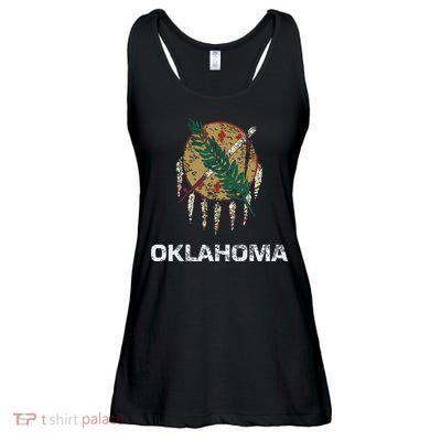 State Flag Of Oklahoma Tulsa Norman Oklahoma City Ladies Essential Flowy Tank