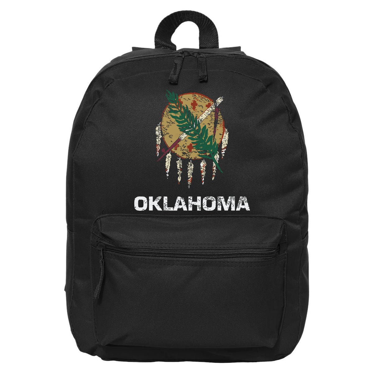 State Flag Of Oklahoma Tulsa Norman Oklahoma City 16 in Basic Backpack