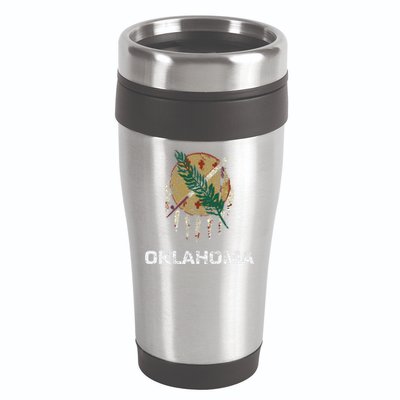 State Flag Of Oklahoma Tulsa Norman Oklahoma City 16oz Travel Tumbler