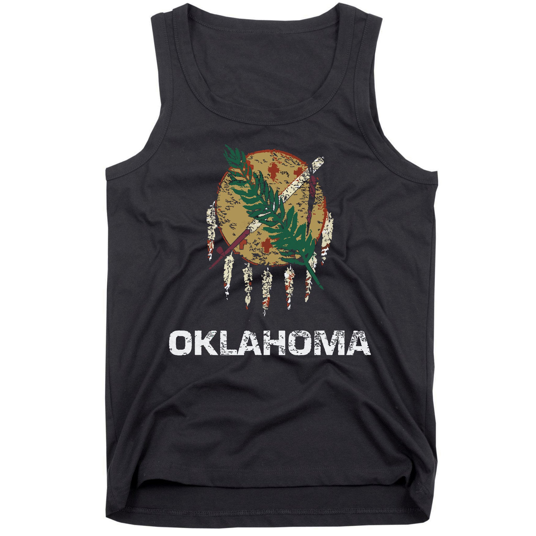State Flag Of Oklahoma Tulsa Norman Oklahoma City Tank Top