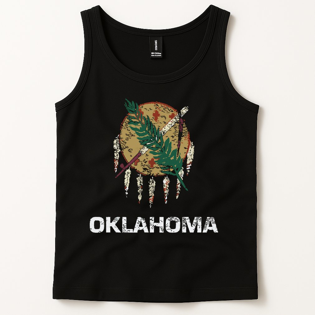 State Flag Of Oklahoma Tulsa Norman Oklahoma City Tank Top