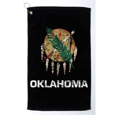 State Flag Of Oklahoma Tulsa Norman Oklahoma City Golf Towel