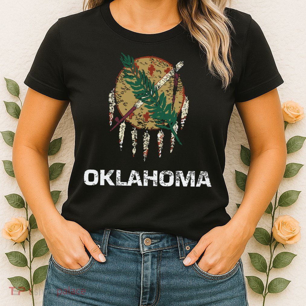 State Flag Of Oklahoma Tulsa Norman Oklahoma City Womens T-Shirt