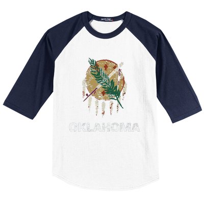 State Flag Of Oklahoma Tulsa Norman Oklahoma City Baseball Sleeve Shirt