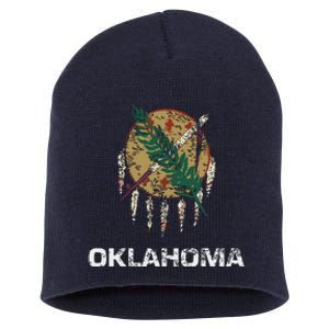 State Flag Of Oklahoma Tulsa Norman Oklahoma City Short Acrylic Beanie