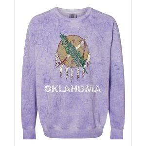 State Flag Of Oklahoma Colorblast Crewneck Sweatshirt