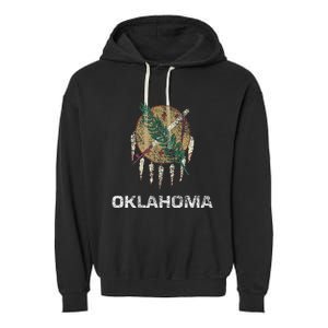 State Flag Of Oklahoma Garment-Dyed Fleece Hoodie