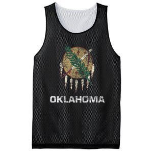 State Flag Of Oklahoma Mesh Reversible Basketball Jersey Tank