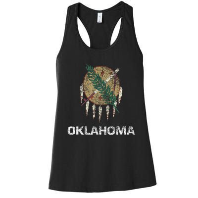 State Flag Of Oklahoma Women's Racerback Tank