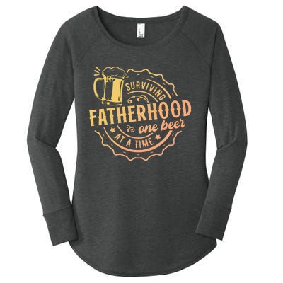 Surviving Fatherhood One Beer At A Time Women's Perfect Tri Tunic Long Sleeve Shirt