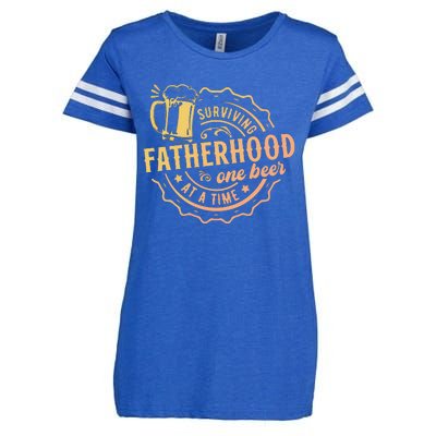 Surviving Fatherhood One Beer At A Time Enza Ladies Jersey Football T-Shirt