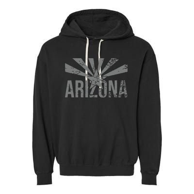 State Flag Of Arizona Phoenix Sedona Garment-Dyed Fleece Hoodie