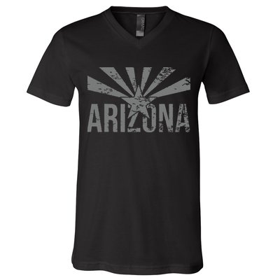 State Flag Of Arizona Phoenix Sedona V-Neck T-Shirt