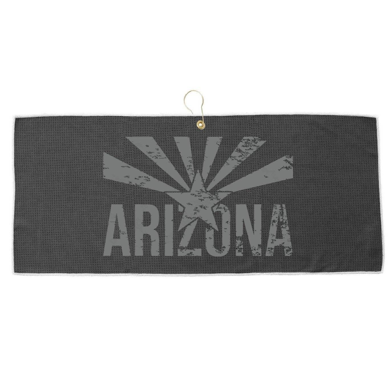 State Flag Of Arizona Phoenix Sedona Large Microfiber Waffle Golf Towel
