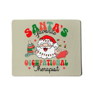 SantaS Favorite Occupational Therapist Christmas Therapy Mousepad