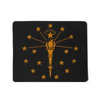 State Flag Of Indiana Vintage Cool Distressed Gift Mousepad