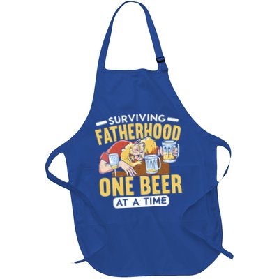 Surviving Fatherhood One Beer At A Time Alcoholic Daddy Gift Apron