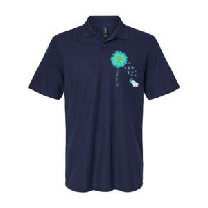 Support For Ovarian Cancer Awareness Teal Ribbon Product Softstyle Adult Sport Polo