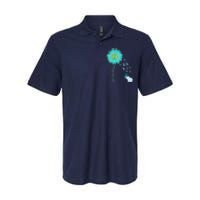 Support For Ovarian Cancer Awareness Teal Ribbon Product Softstyle Adult Sport Polo