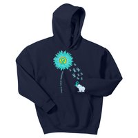 Support For Ovarian Cancer Awareness Teal Ribbon Product Kids Hoodie