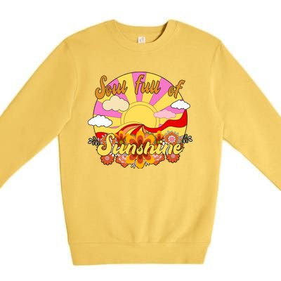 Soul Full Of Sunshine Retro Vintage Premium Crewneck Sweatshirt