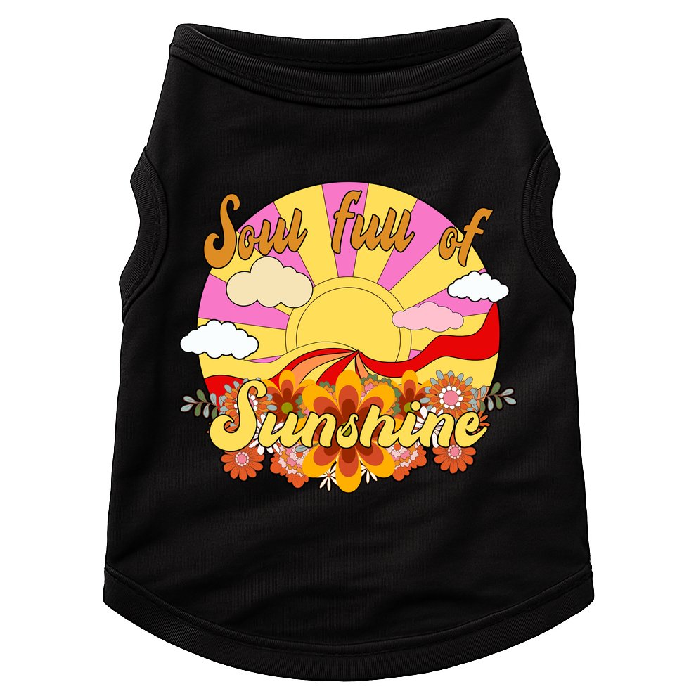Soul Full Of Sunshine Retro Vintage Doggie Tank