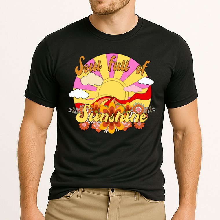 Soul Full Of Sunshine Retro Vintage Cooling Performance Crew T-Shirt
